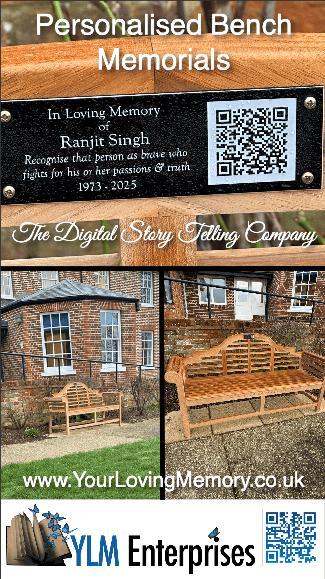 Ranjit-Singh bench plaque memorial